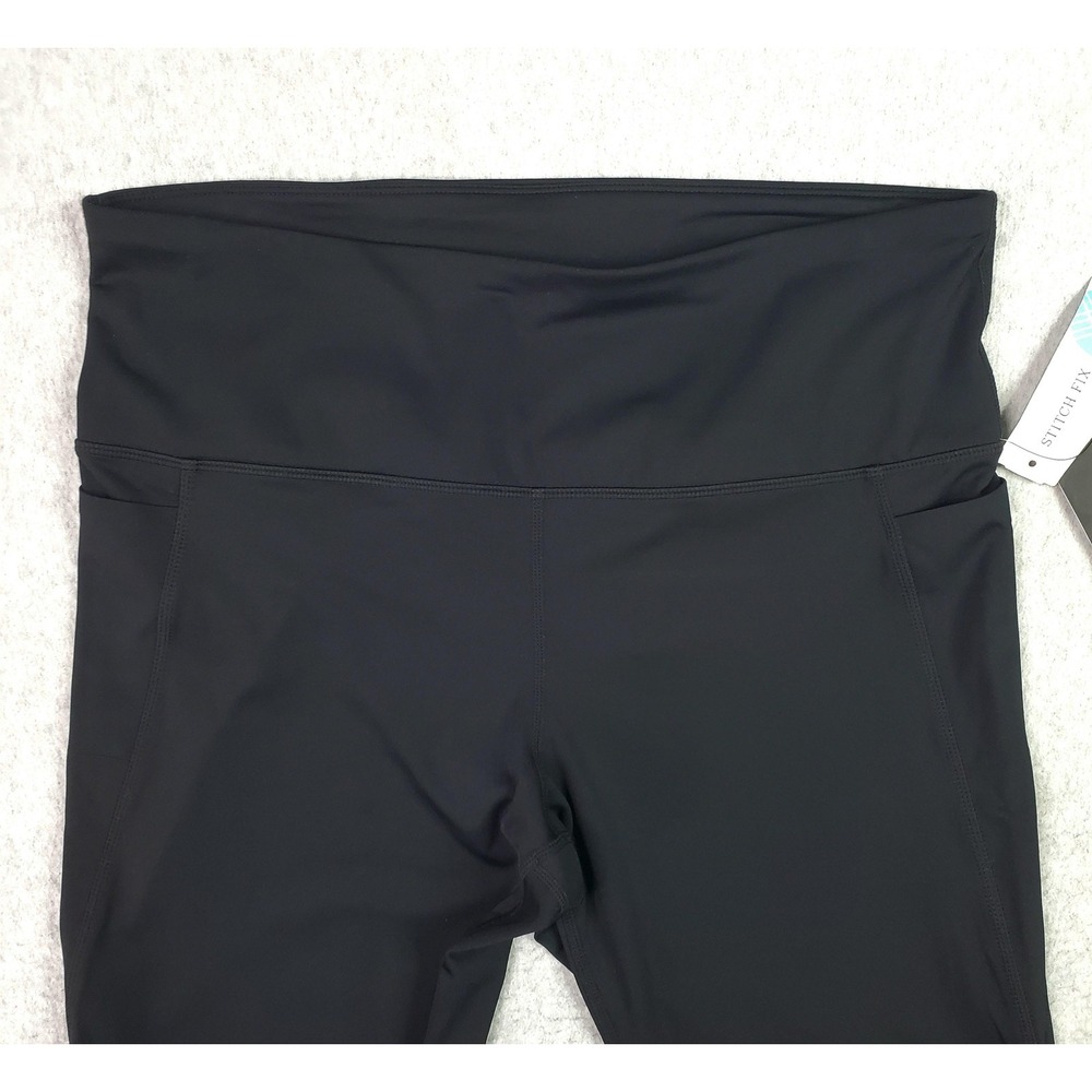 MPG Sport Leggings Womens XL Black Prosper High Waisted Compression Pockets - Picture 3 of 16